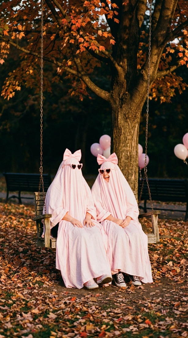 AI pastel or pet ghost photoshoot concept